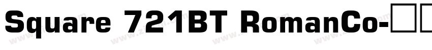Square 721BT RomanCo字体转换